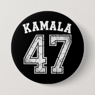 Macaron Rond 7,6 Cm Kamala Harris 47 Présidente Pour Le Peuple