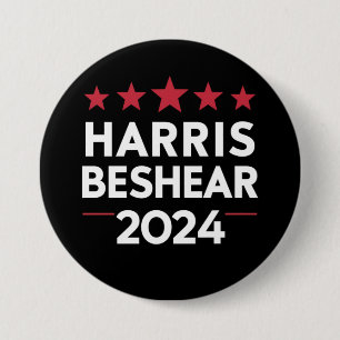 Macaron Rond 7,6 Cm Kamala Harris Andy Beshear 2024 Harris Beshear 202