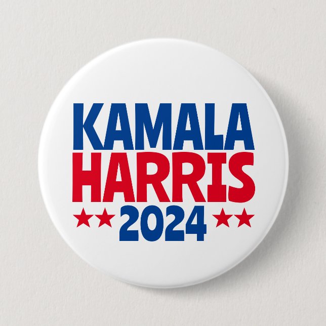 Macaron Rond 7,6 Cm Kamala Harris Vote 2024 (Devant)