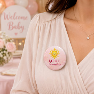 Macaron Rond 7,6 Cm Kawaii Rouge Pastel Petit Soleil