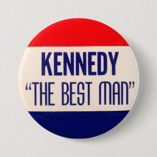 Macaron Rond 7,6 Cm Kennedy "le meilleur homme "