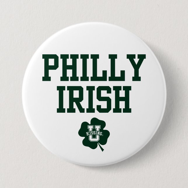 Macaron Rond 7,6 Cm KissingU.com - PHILLY IRISH (Devant)