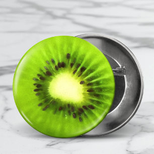 Macaron Rond 7,6 Cm Kiwis peints