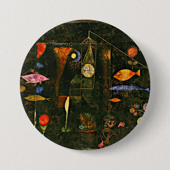 Macaron Rond 7,6 Cm Klee - Poisson magique (Devant)