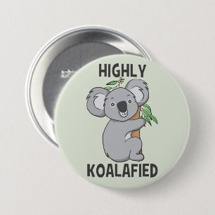 Macaron Rond 7,6 Cm Koala hautement Koalafied