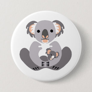 Macaron Rond 7,6 Cm Koala- Marsupial - La faune australienne -