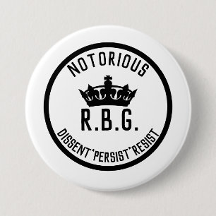 Macaron Rond 7,6 Cm La dissidence notoire du RBG résiste