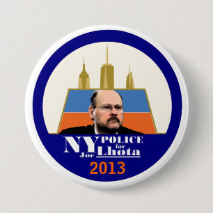 Macaron Rond 7,6 Cm La police de NY veut Joe Lhota pour le maire 2013