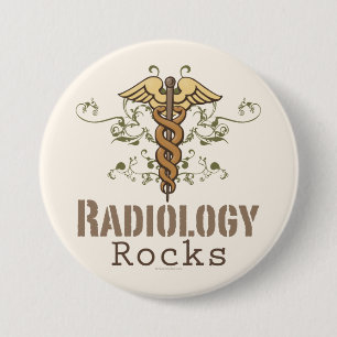 Macaron Rond 7,6 Cm La radiologie bascule le bouton