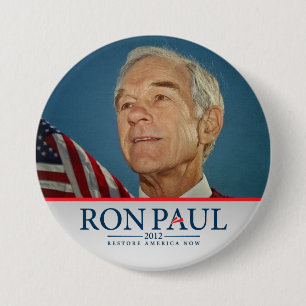 Macaron Rond 7,6 Cm La restauration Amérique de Ron Paul se boutonnen