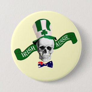 Macaron Rond 7,6 Cm La Saint Patrick australienne irlandaise