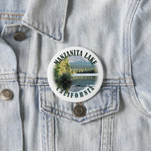 Macaron Rond 7,6 Cm Lac Manzanita, Californie