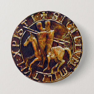 Macaron Rond 7,6 Cm Lac Medieval des Knights