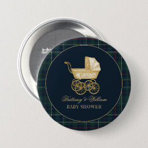 Macaron Rond 7,6 Cm Landièrne de bébé Classique Baby Shower 