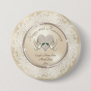 Macaron Rond 7,6 Cm L'anniversaire personnalisé favorise bon marché