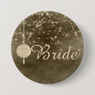 Macaron Rond 7,6 Cm Lanternes en ivoire de mariée