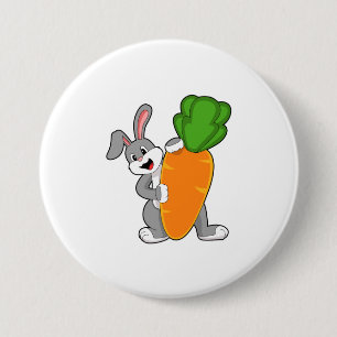 Macaron Rond 7,6 Cm Lapin avec carotte