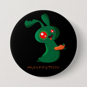 Macaron Rond 7,6 Cm Lapin de zombi