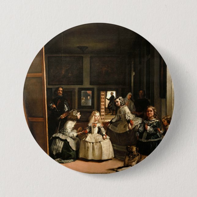 Macaron Rond 7,6 Cm Las Meninas (Devant)