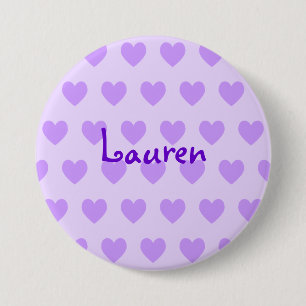 Macaron Rond 7,6 Cm Lauren en violet