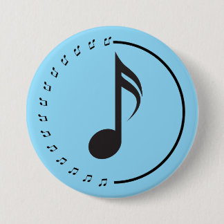 Macaron Rond 7,6 Cm Le bouton The Music Hub