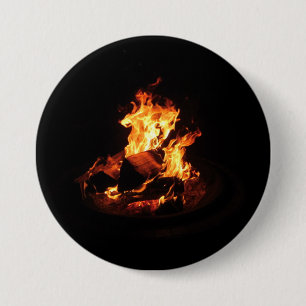 Macaron Rond 7,6 Cm Le feu sauvage