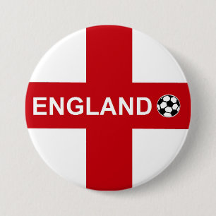 Macaron Rond 7,6 Cm Le football de l'Angleterre