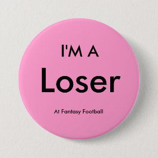 Macaron Rond 7,6 Cm Le football d'imaginaire - je suis un Pin de
