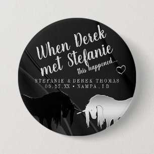 Macaron Rond 7,6 Cm Le mariage mystique de licorne (quand mari