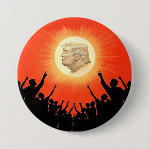 Macaron Rond 7,6 Cm Le Roi Soleil Donald Trump