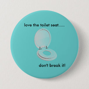 Macaron Rond 7,6 Cm le siège des toilettes, aiment le siège des
