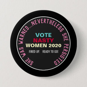 Macaron Rond 7,6 Cm Le vote 2020 MÉCHANTS RÉSISTENT à des boutons d