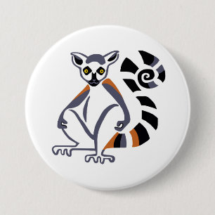 Macaron Rond 7,6 Cm Lemur - bouton
