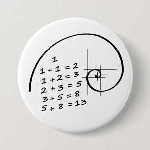 Macaron Rond 7,6 Cm Leonardo da Vinci. Golden Ratio. La coupe d'or.