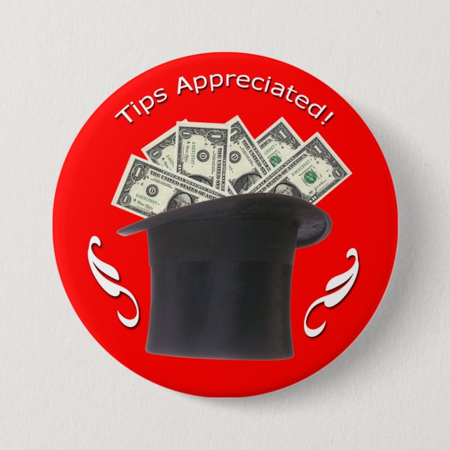 Macaron Rond 7,6 Cm Les bouts ont apprécié le bouton (Devant)