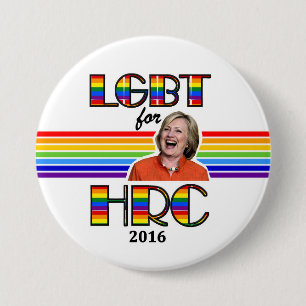 Macaron Rond 7,6 Cm LGBT pour Hillary