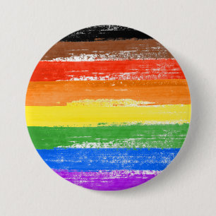 Macaron Rond 7,6 Cm LGBTQIA+ Peinture de fierté