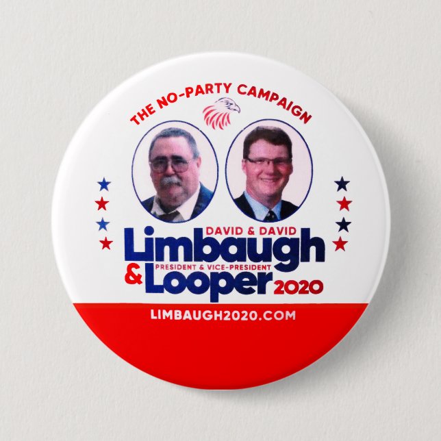 Macaron Rond 7,6 Cm Limbaugh & Looper 2020 (Devant)