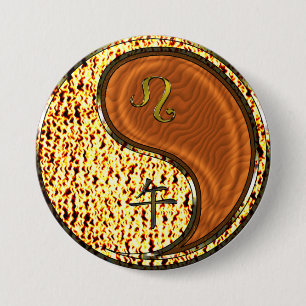Macaron Rond 7,6 Cm Lion & Cheval de Bois