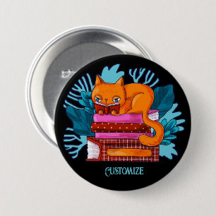 Macaron Rond 7,6 Cm Livres Approuvés pour chats personnalisés