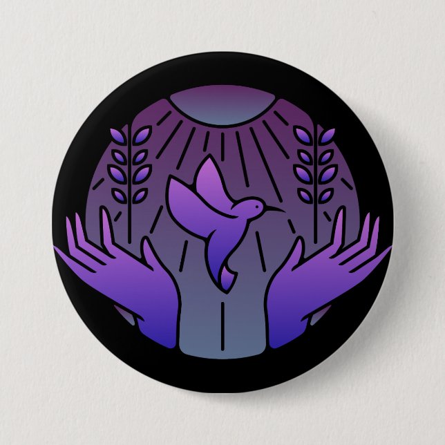 Macaron Rond 7,6 Cm logo (Devant)