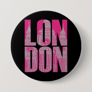 Macaron Rond 7,6 Cm Londres rose