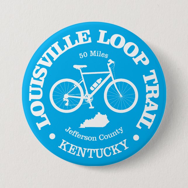 Macaron Rond 7,6 Cm Louisville Loop (vélo) (Devant)