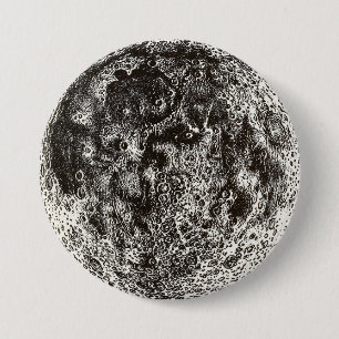 Macaron Rond 7,6 Cm Lune