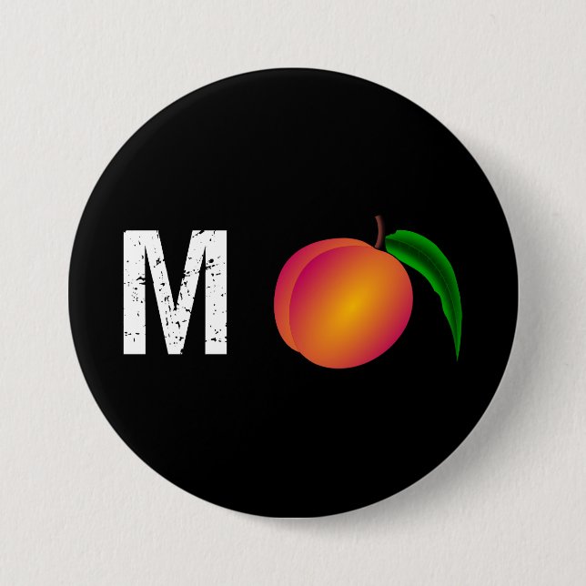 Macaron Rond 7,6 Cm M-Peach contre Trump (Devant)