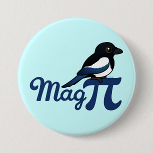 Macaron Rond 7,6 Cm Magnétique pi