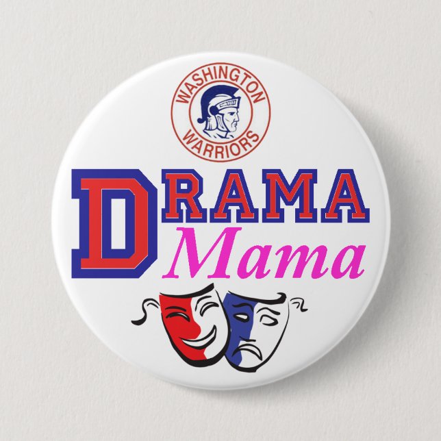 Macaron Rond 7,6 Cm Maman de drame de WW (Devant)