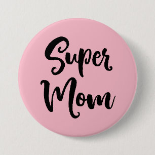 Macaron Rond 7,6 Cm Maman superbe Serif
