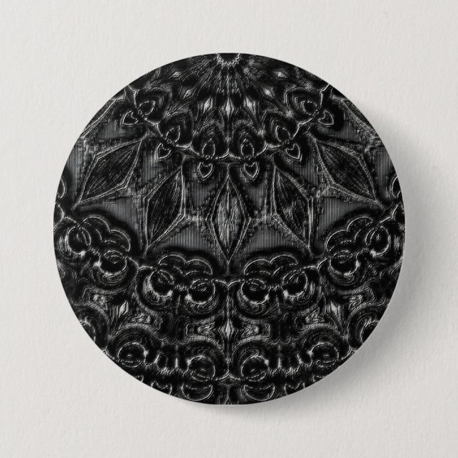 Macaron Rond 7,6 Cm Mandala (Devant)