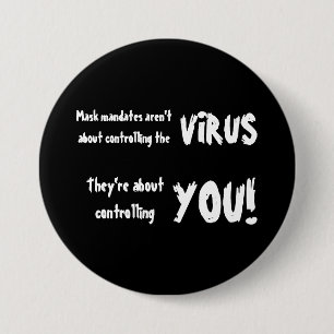 Macaron Rond 7,6 Cm Mandats anti-masques - Il s’agit de vous contrô